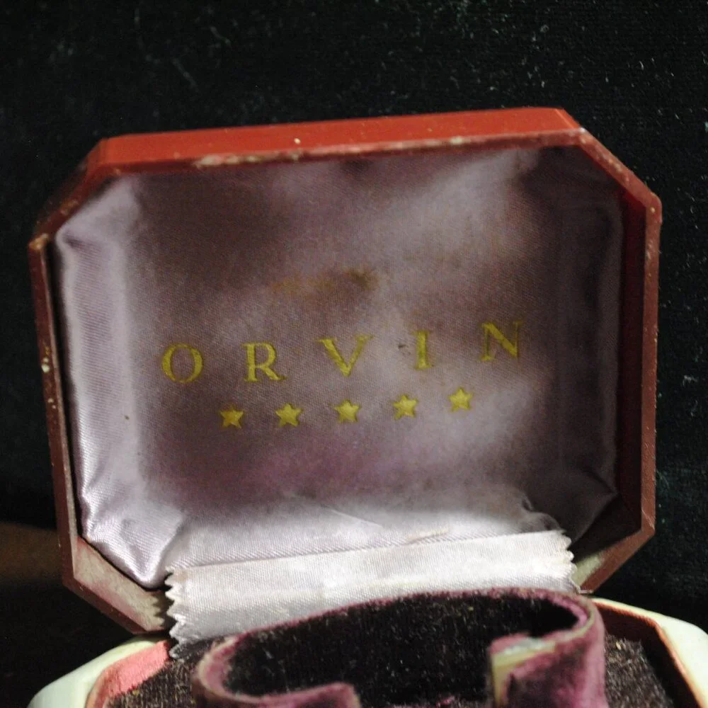 Vintage Art Deco Orvin Watch Presentation Display Box